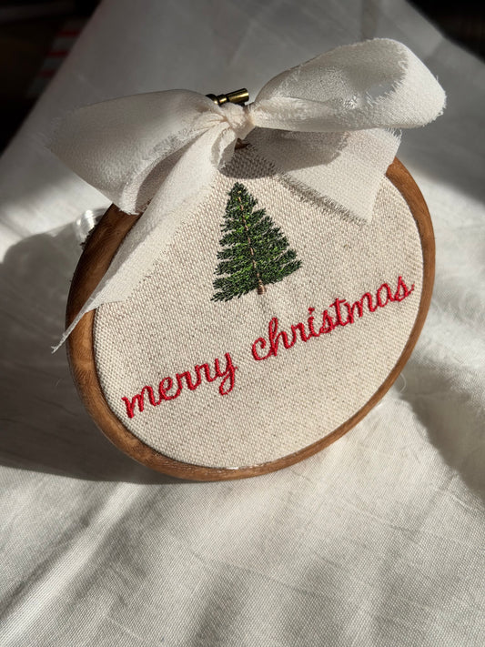 Embroidered Christmas Hoop (4x4)