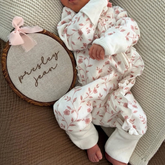 Custom Embroidered Name Hoop