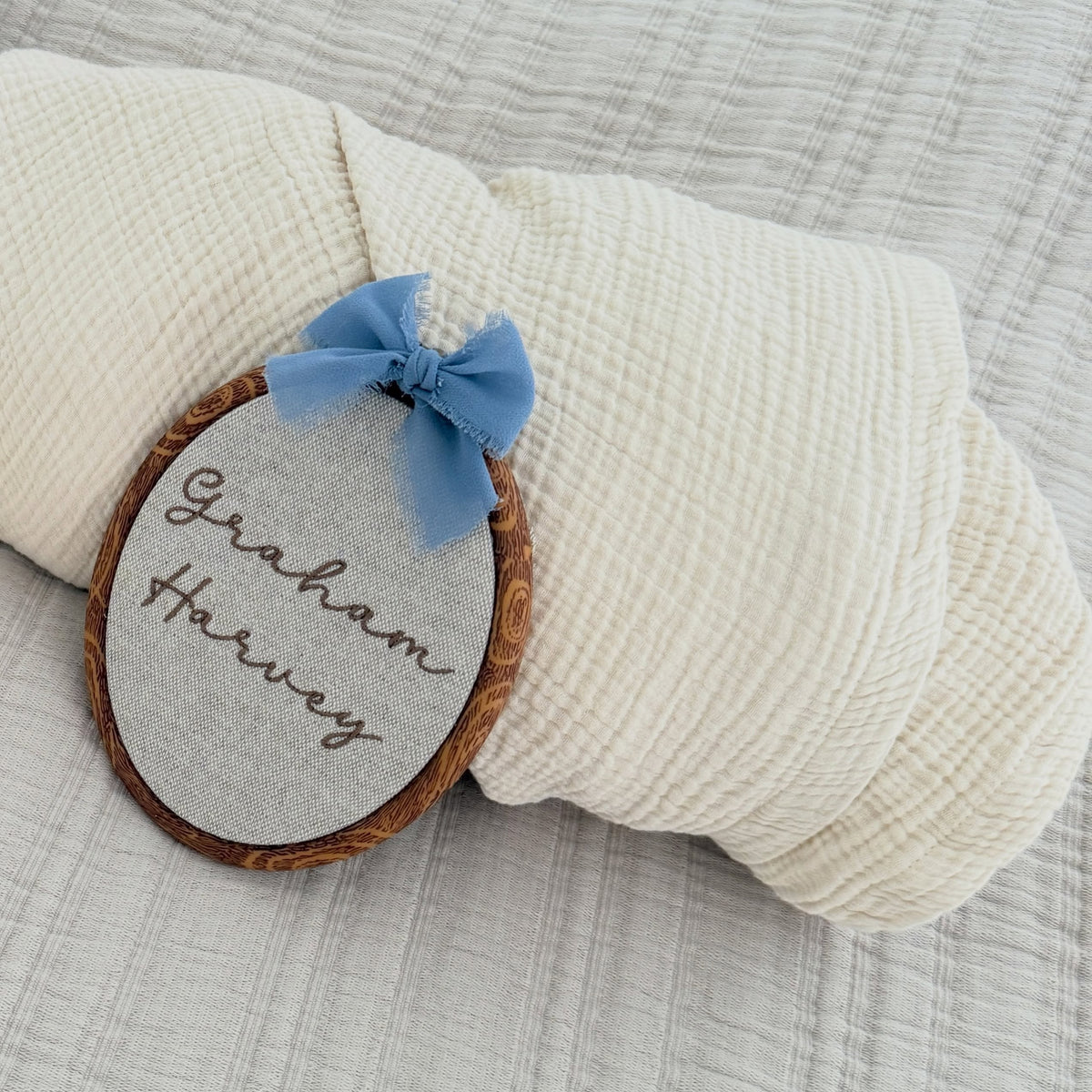 Custom Embroidered Name Hoop